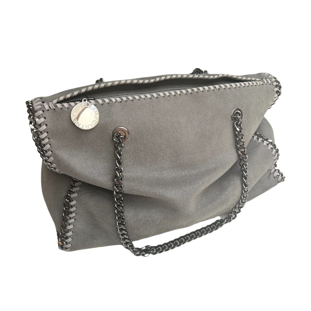 Stella McCartney Grey Vegan Suede Tote - Picture 4 of 11